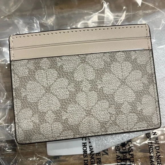 Kate Spade Beige Floral Card Holder - Picture 3 of 4